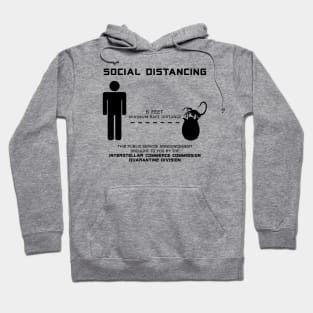 Social Distance Hugger - black Hoodie